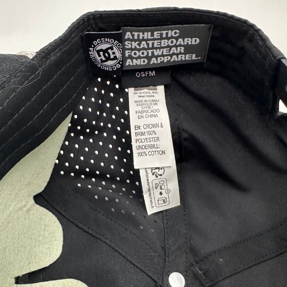DC Shoes All Stars 1994 Snapback Hat Black Rope Trucker Perforated Cap OSFM NEW - Picture 9 of 12